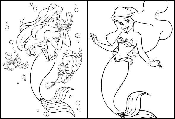Coloriages Little Mermaid 