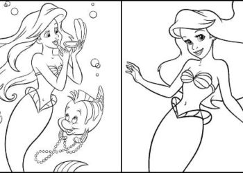 Coloriages Petite Sirène