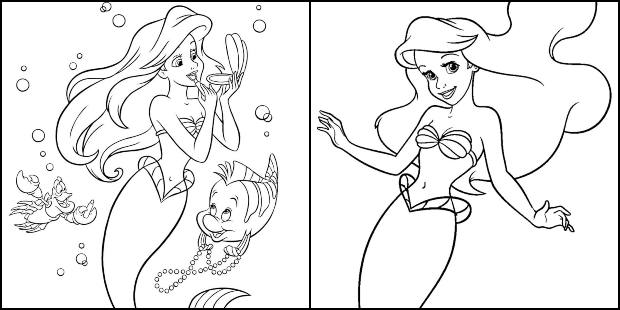 Coloriages Little Mermaid 