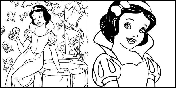 Coloriages Blanche Neige 