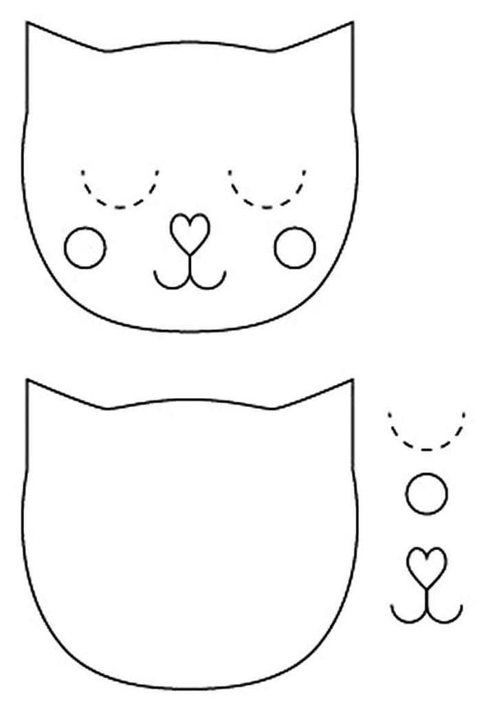 Modèle de sac de chat