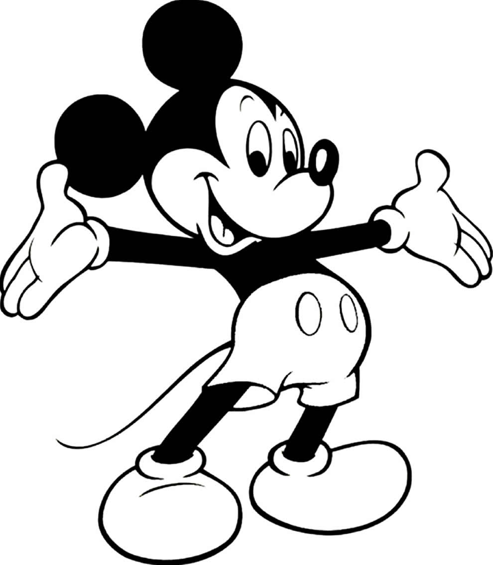 Coloriages Mickey à imprimer et colorier  Maison Bonte  Votre Guide