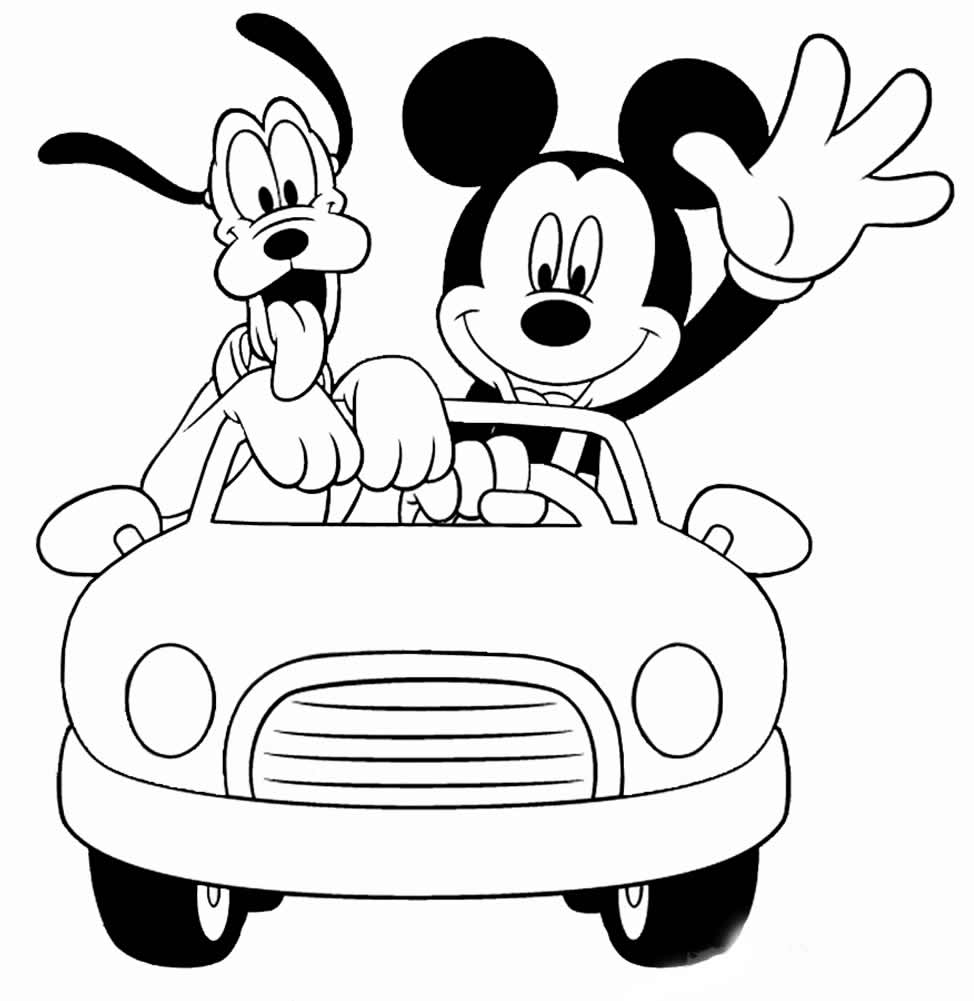 Dessin amusant de Mickey Mouse 