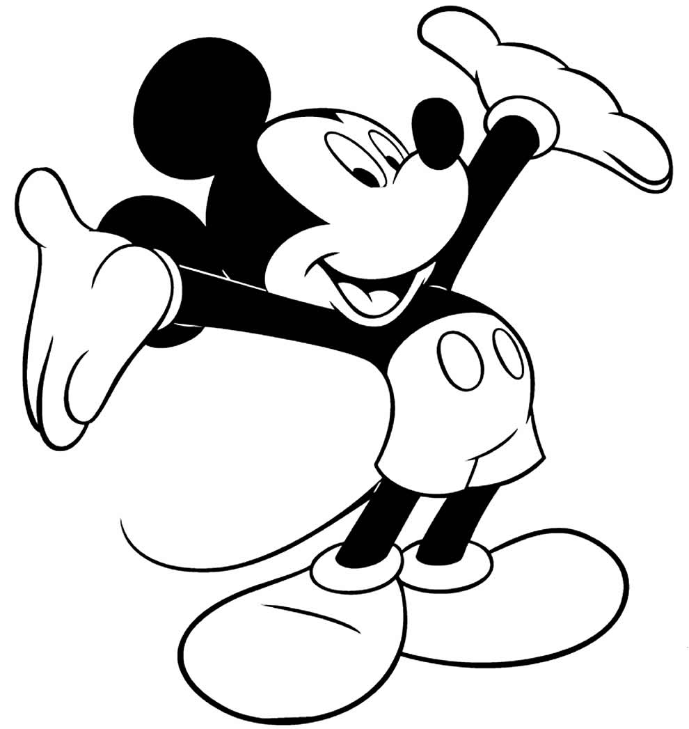 Coloriages Mickey à imprimer et colorier  Maison Bonte  Votre Guide