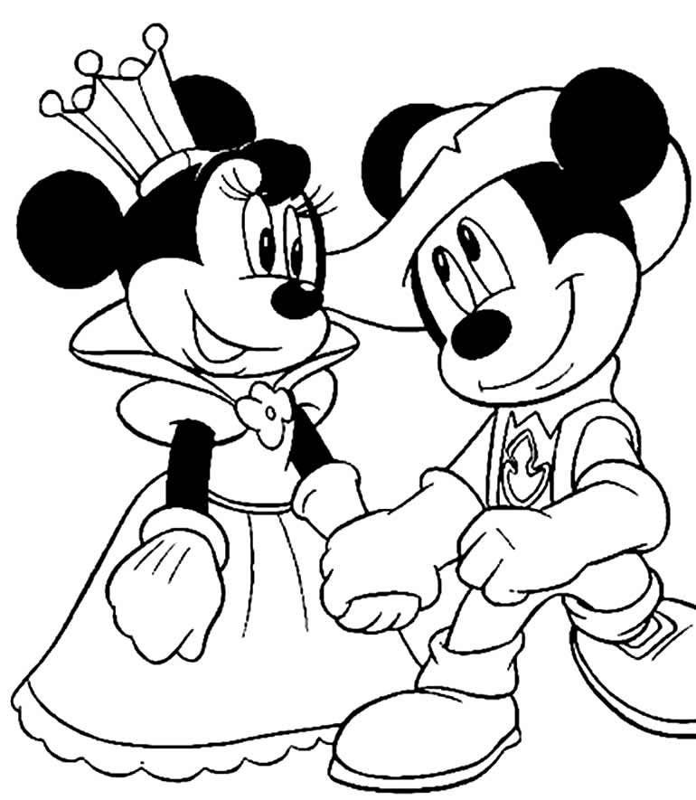 Image amusante de Mickey et Minnie 