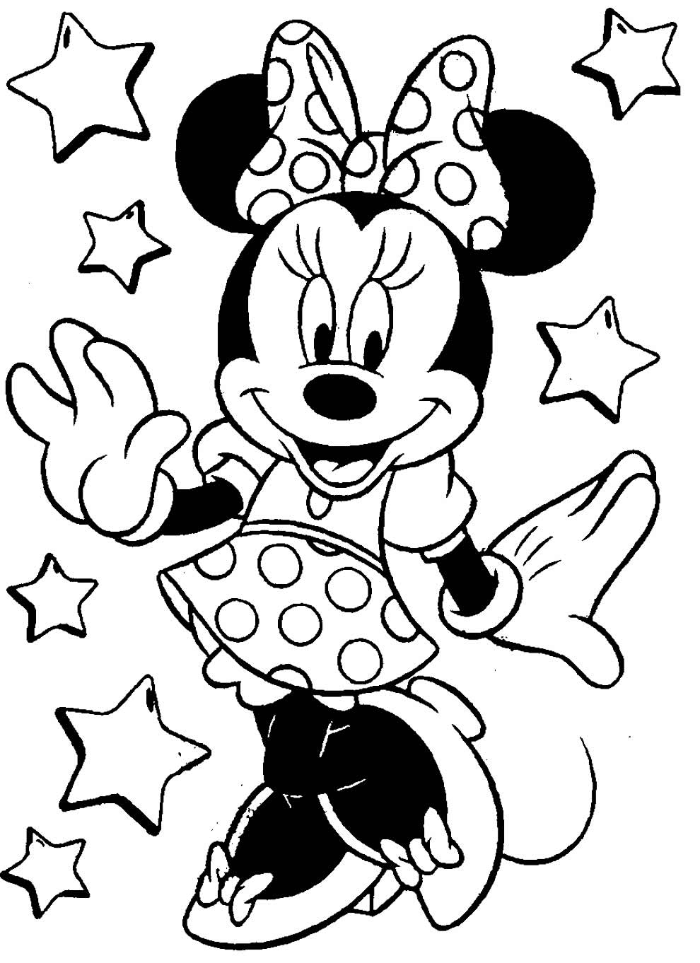 Coloriage de Minnie 