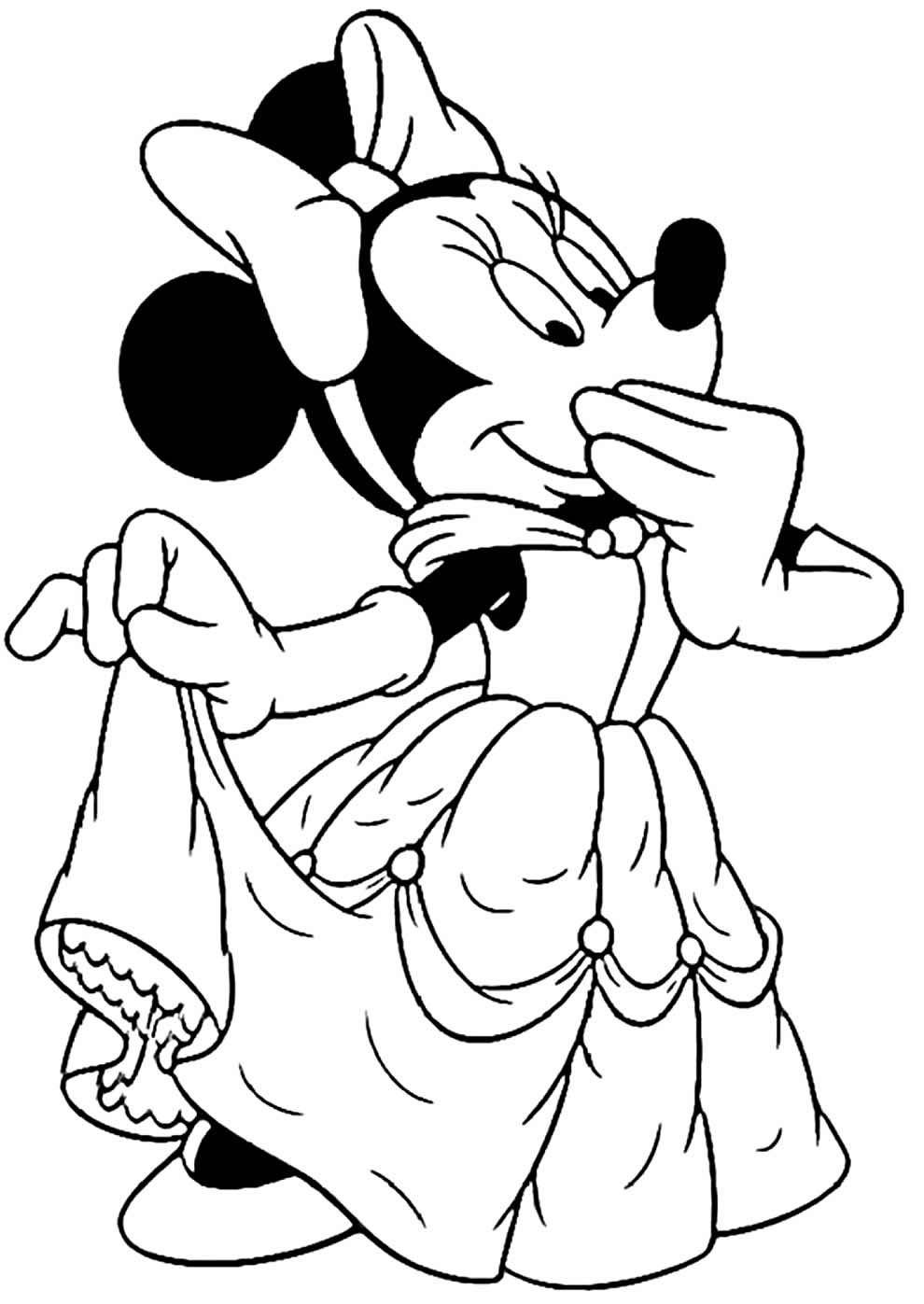 Coloriage de Minnie 