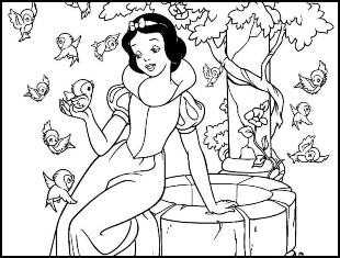 Coloriages Blanche Neige