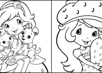 Coloriages Shortcake aux fraises