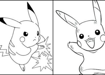 Coloriages Pikachu à imprimer et colorier