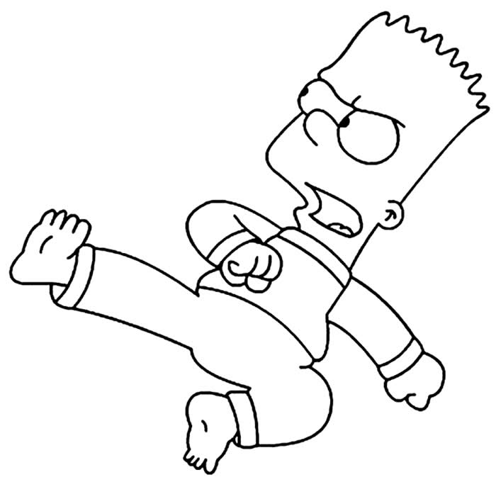 Dessin des Simpson - Bart 