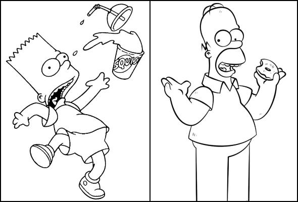 Coloriages Simpsons 