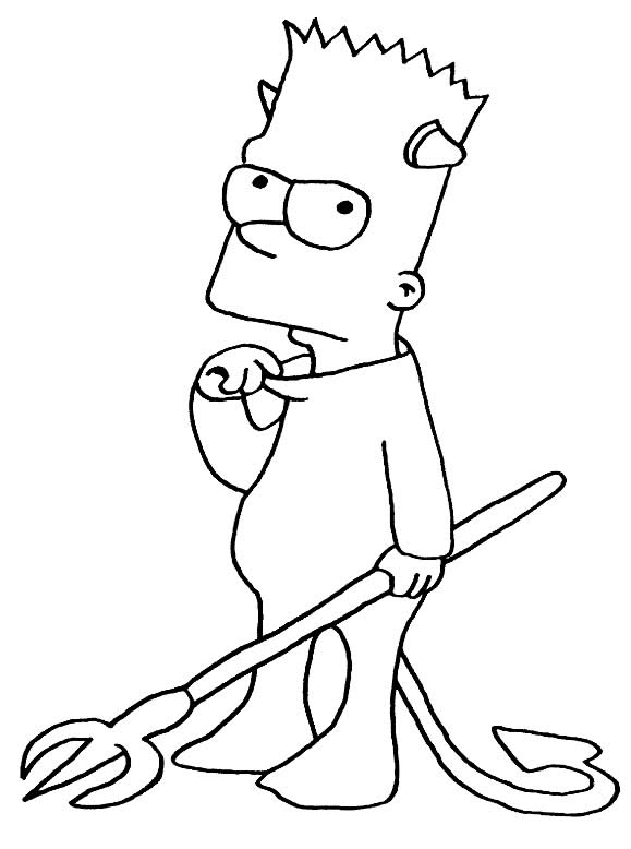 Dessin des Simpsons - Bart 