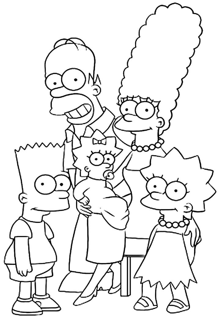 Les Simpsons - Images à peindre 