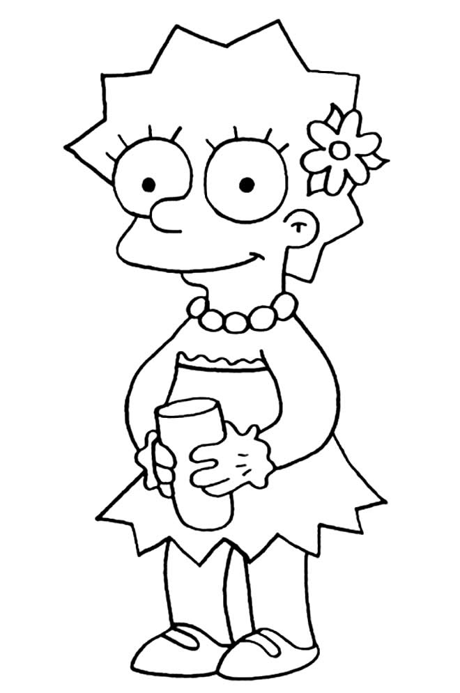 Dessin Simpsons - Lisa 