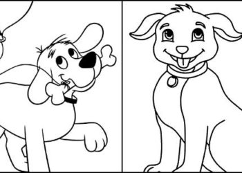 Coloriages de chiots