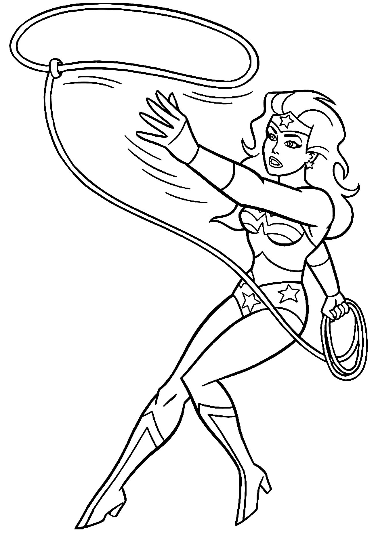 Image Wonder Woman à peindre 