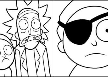 Coloriage de Rick et Morty