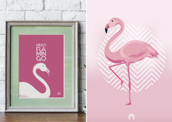 Cadres Flamingo pour impression