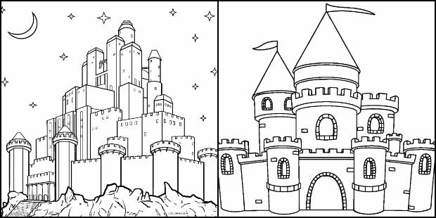 Coloriages du château 