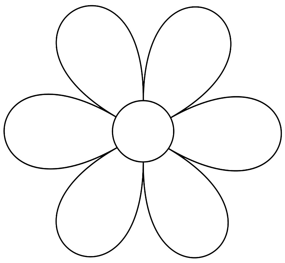 Modèle de fleur en papier simple