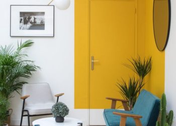 73 White And Yellow Interior Design