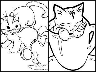 Coloriages Chatons