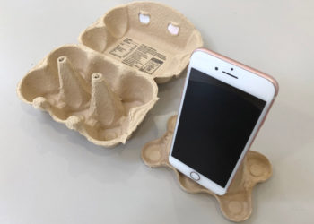 DIY: créez un support pour smartphone avec carton d’oeufs