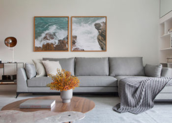 Dans un appartement intégré, les revêtements délimitent les espaces et garantissent une décoration moderne