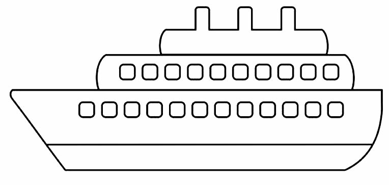 Page de coloriage du bateau 