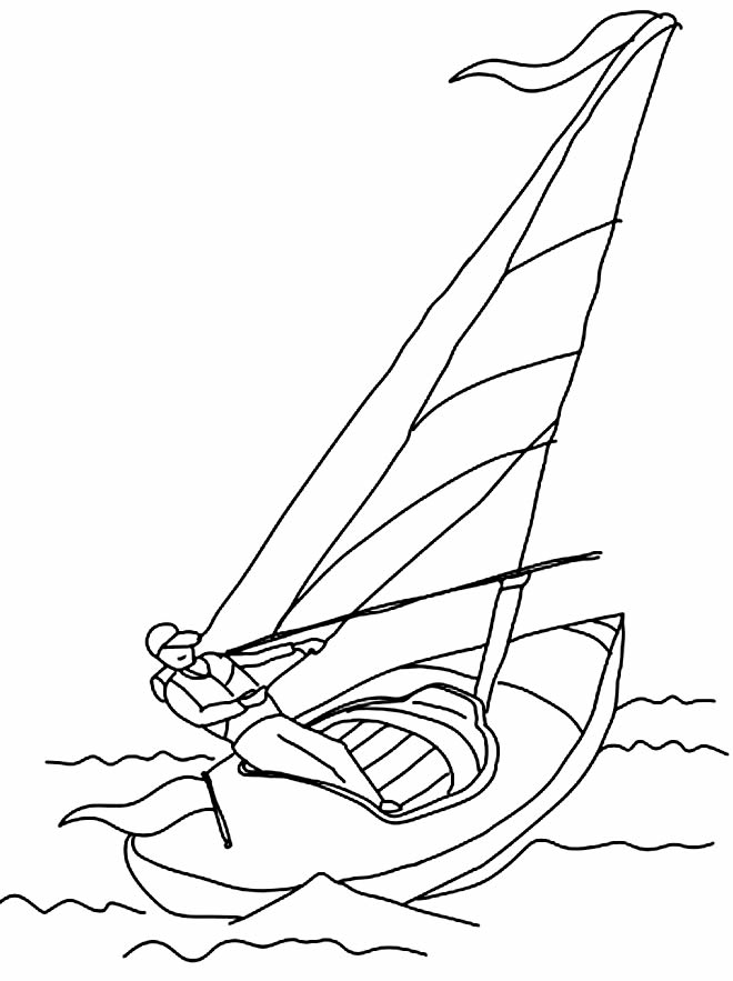 Coloriage du bateau 