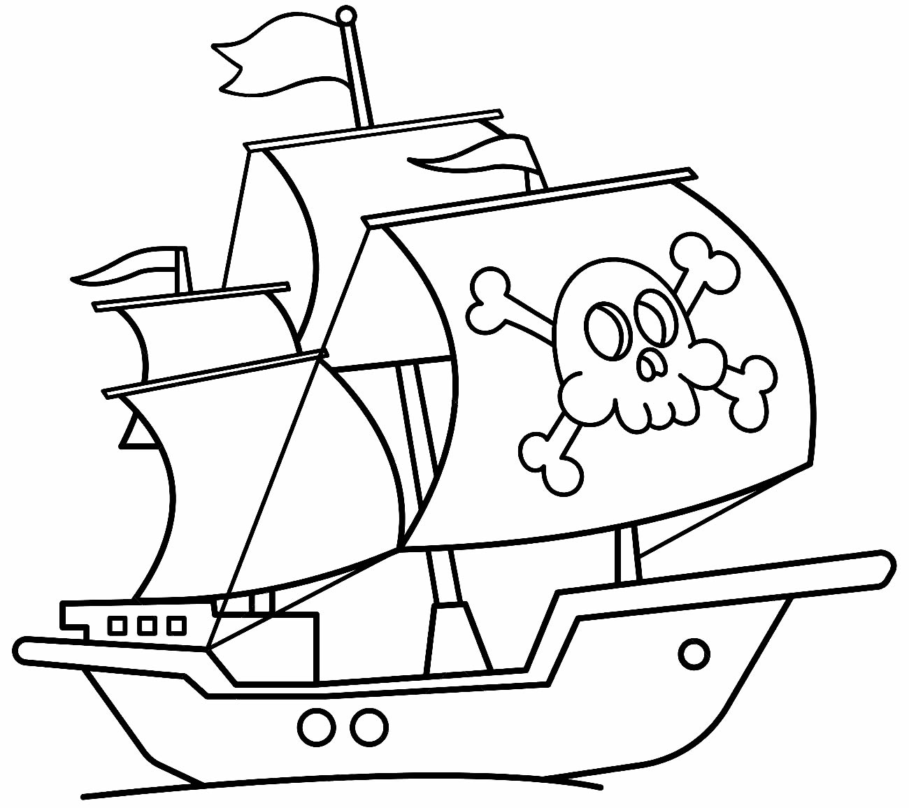 Conception de bateau pirate 