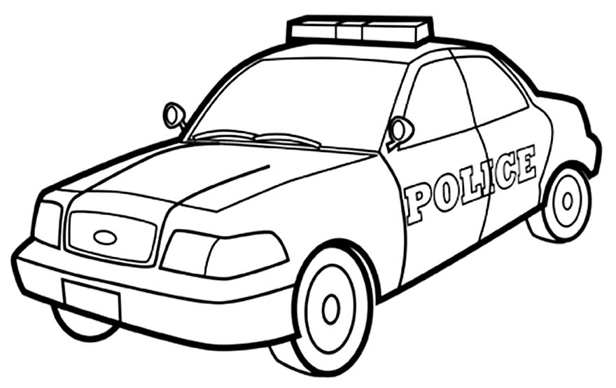 Imagens de carros de polícia para pintar