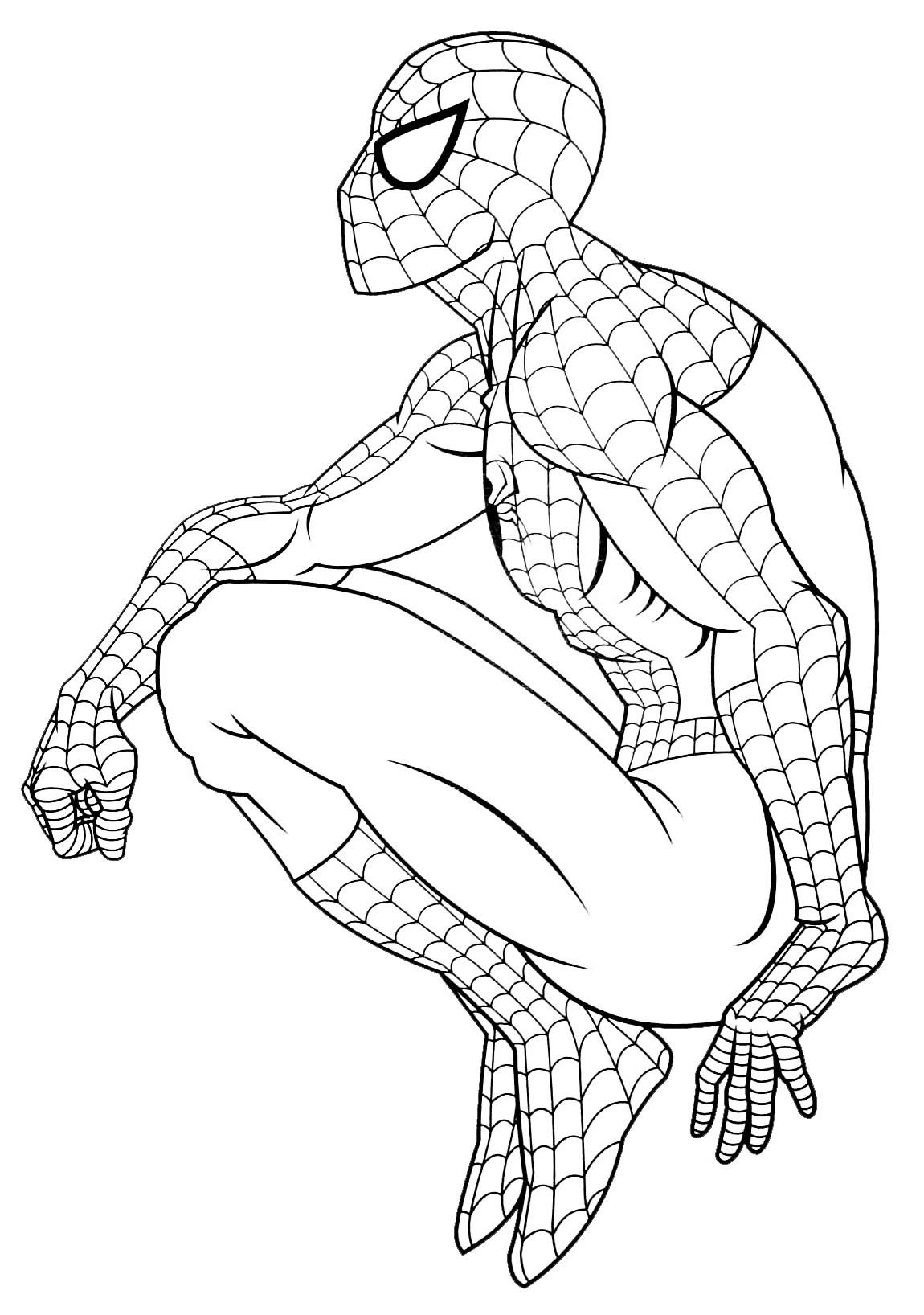 Image Spiderman à peindre