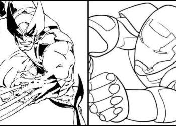 Desenhos para colorir de Super-Heróis