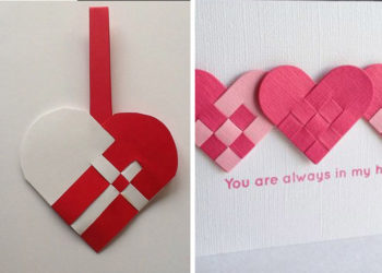 Cesta de coração dinarmaquês Passo a passo para lembrancinha