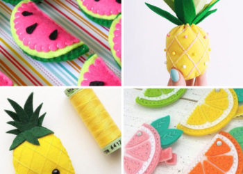 Beaux fruits en feutre |  Comment le faire à la maison = artisanat en feutre