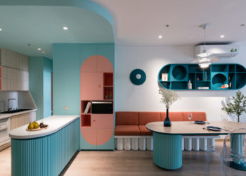 Appartement de 89 m² plein de couleurs et de formes arrondies