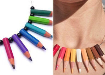 Como fazer colar de lápis passo a passo