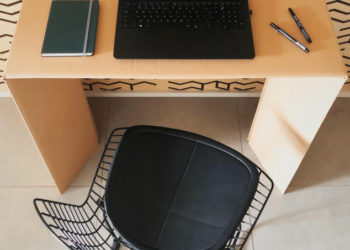 Bureau en carton facile à assembler pour le bureau à domicile