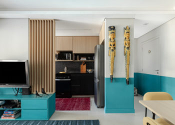 Le style ethnique définit le décor de cet appartement