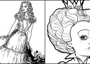 Dessins du film Alice au pays des merveilles