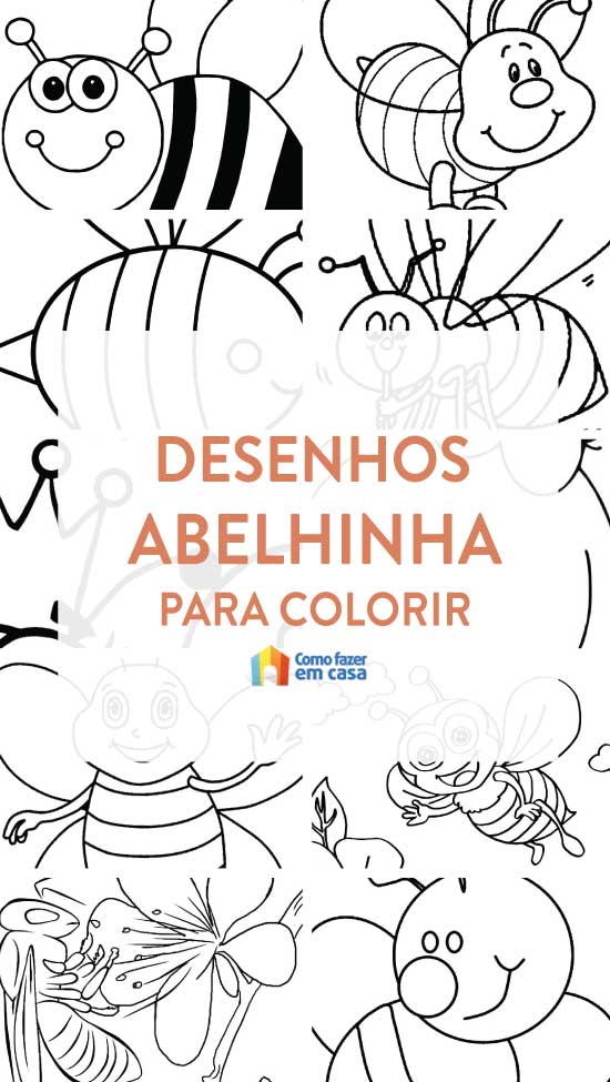 Coloriage de la petite abeille