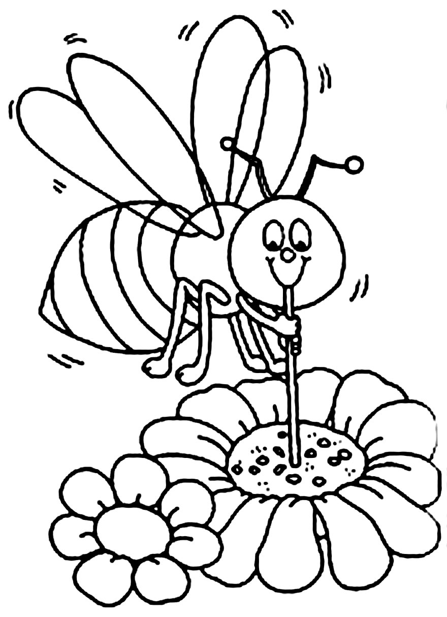 Image d'abeille à peindre