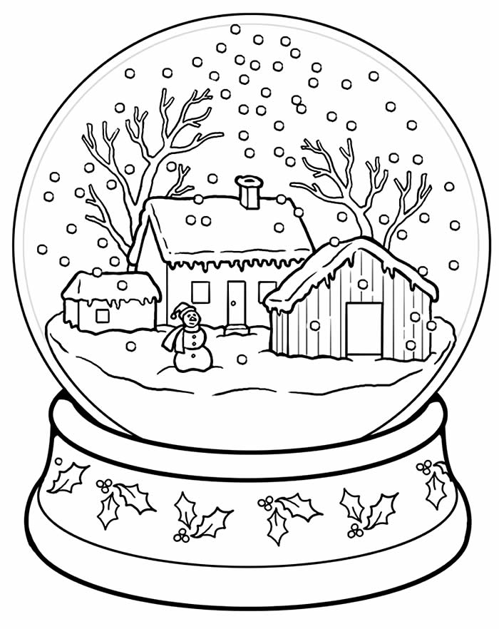 Coloriage de Noël à imprimer et colorier