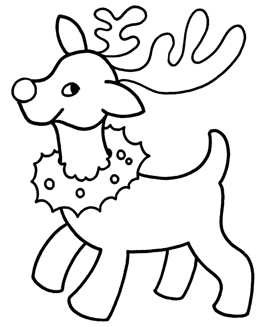 Dessin de Noël à peindre