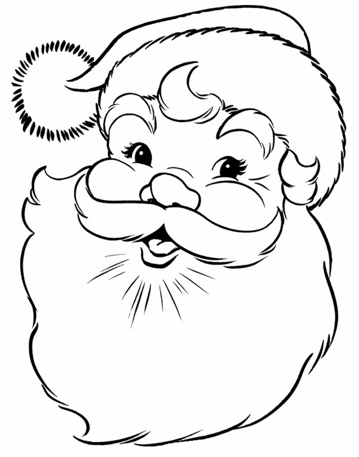 Modèle de Noël Santa à colorier