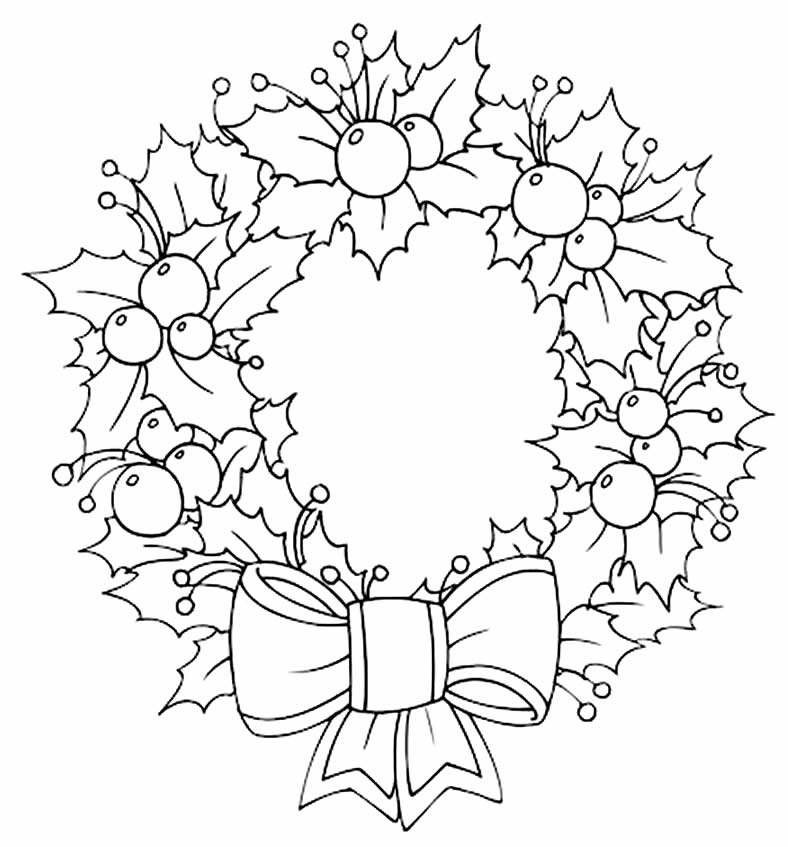 Beau modèle de Noël pour la coloration, l'impression et le traçage