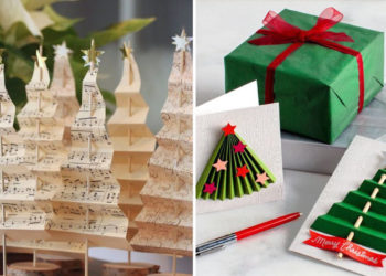 Sapins de Noël avec du papier