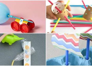 Activités éducatives avec recyclage pour la journée des enfants